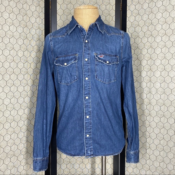 Hollister Other - Hollister Denim Snap Button Down Shirt
